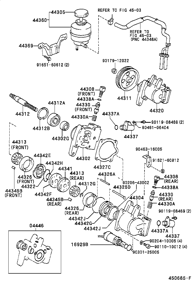 44030-32030 RESERVOIR ASSY, VANE PUMP OIL product image