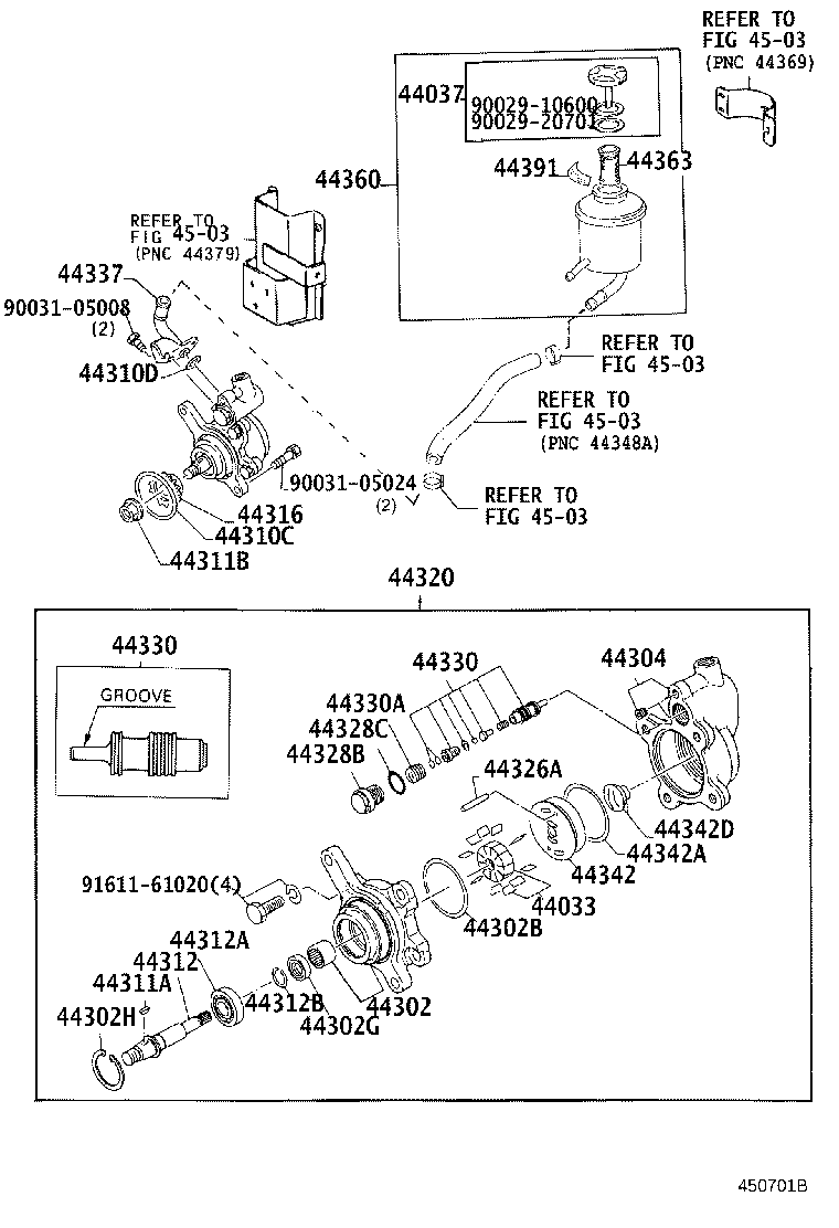 15707-89102 UNION, POWER STEERING SUCTION PORT product image