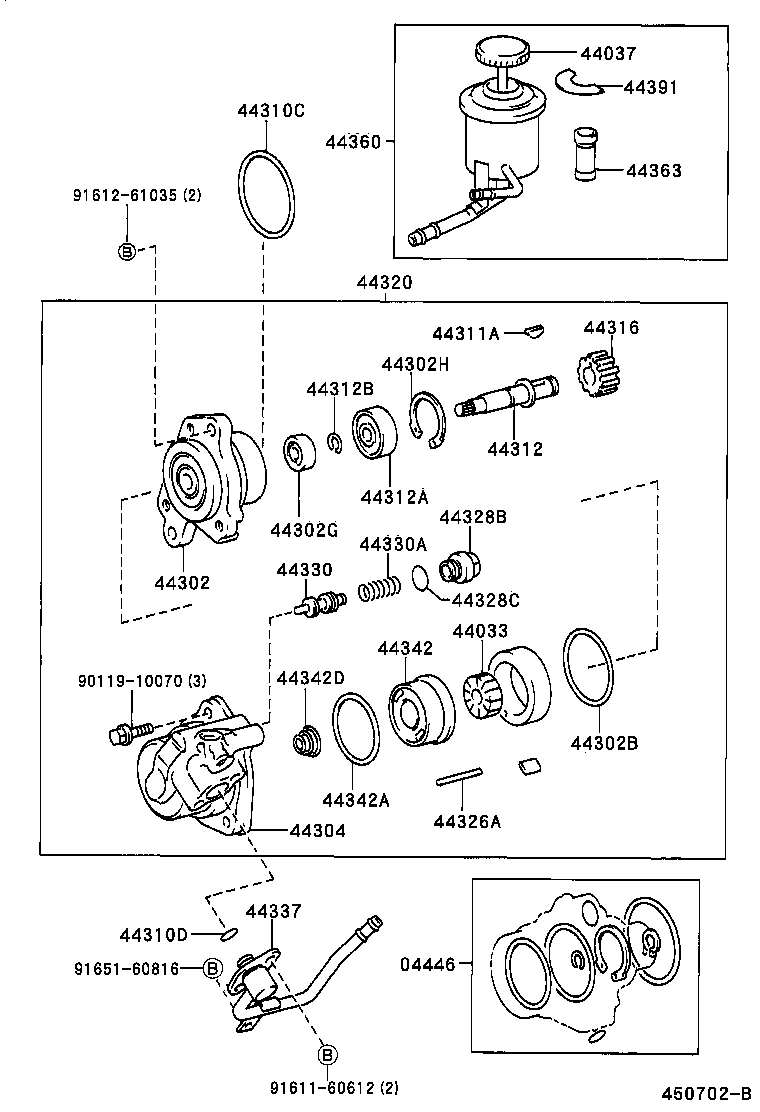 15707-89102 UNION, POWER STEERING SUCTION PORT product image