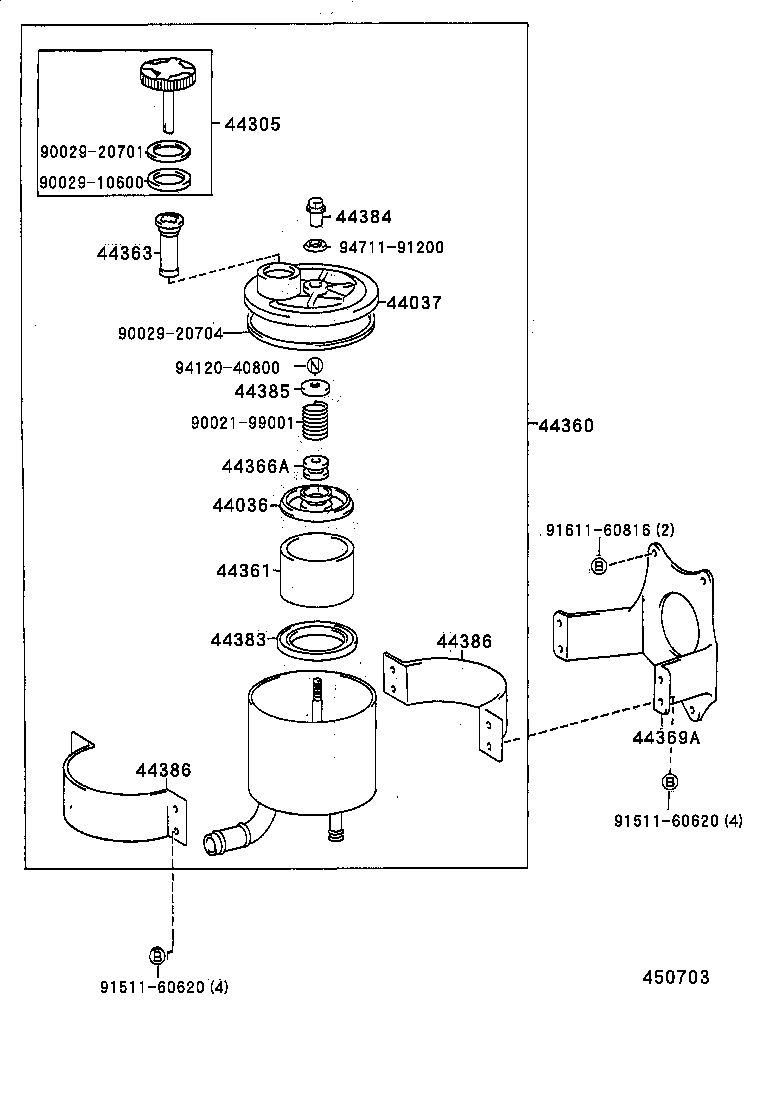 15707-89102 UNION, POWER STEERING SUCTION PORT product image
