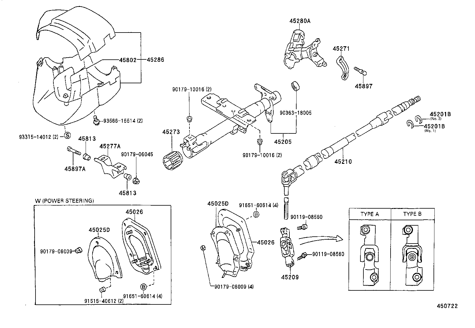 45210-10150 SHAFT ASSY, STEERING MAIN product image
