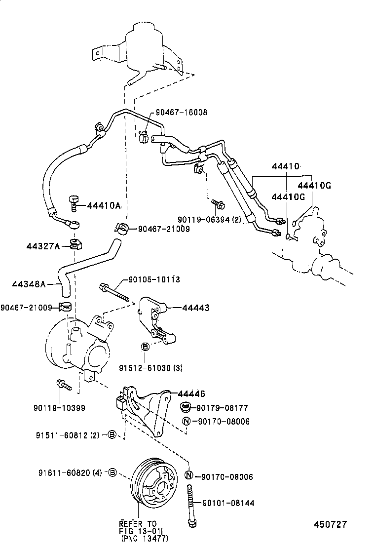 44443-10030 BRACKET, PUMP product image