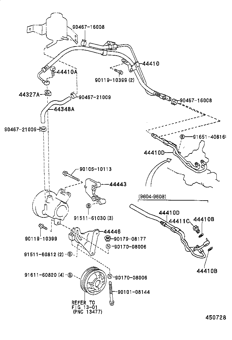 44443-10030 BRACKET, PUMP product image