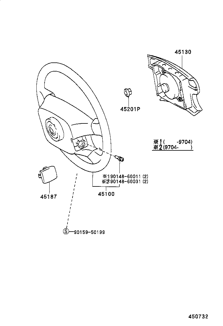 45140-12010 BUTTON ASSY, HORN product image
