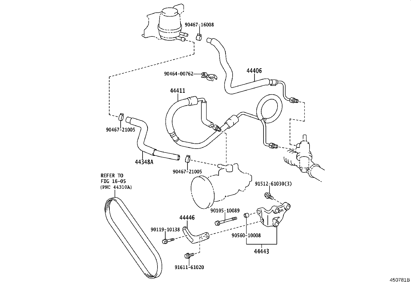 44440-43010 BRACKET, PUMP product image