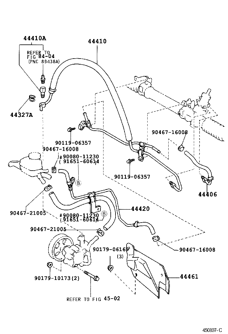 Toyota 44338-33090 BOLT, UNION(FOR PRESSURE FEED TUBE)
