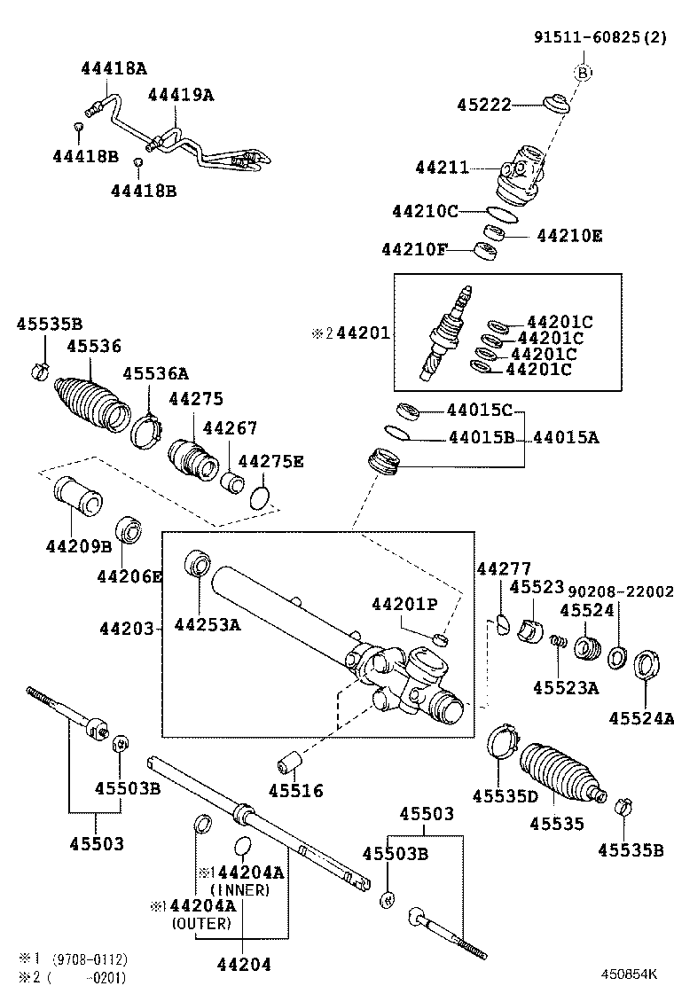 44210-30140 VALVE ASSY, POWER STEERING CONTROL product image