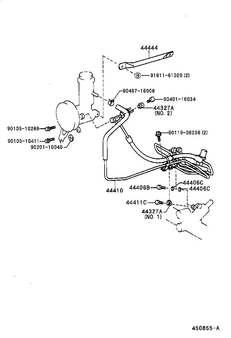 Toyota 44327-30060 GASKET, PRESSURE PORT, NO.1