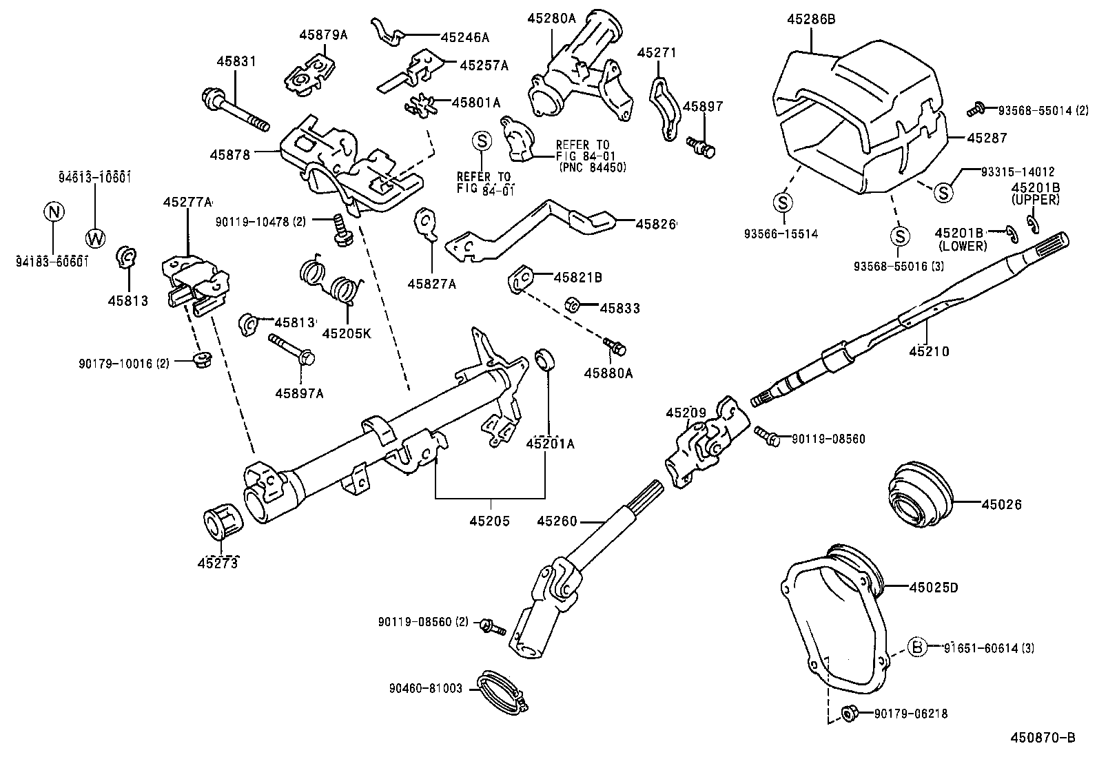 45286-20600-C0 COVER, STEERING COLUMN, UPR product image