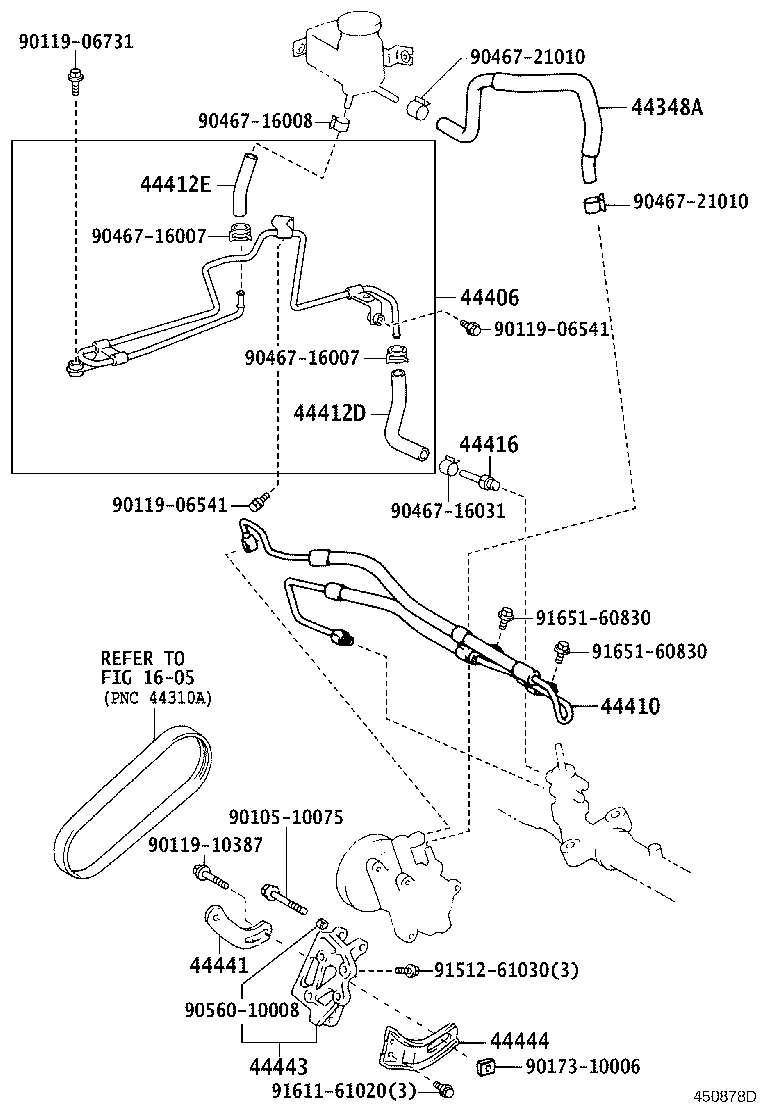 44350-20060 PULLEY ASSY, POWER STEERING IDLE product image