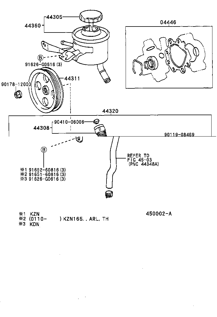 44302-04040 HOUSING SUB-ASSY, VANE PUMP, FRONT product image