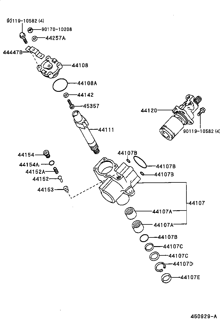 40110-35320 GEAR ASSY,POWER STEERING,REBUILT product image