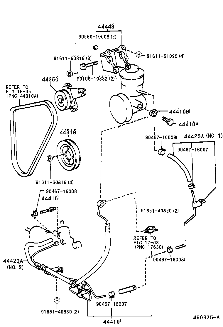 44348-26160 HOSE, OIL RESERVOIR TO PUMP, NO.1 product image