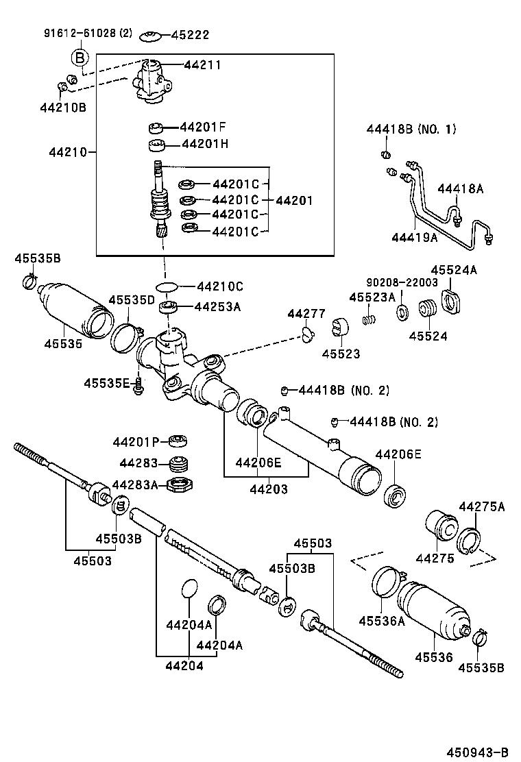 44250-21020 GEAR ASSY, POWER STEERING(FOR RACK & PINION) product image