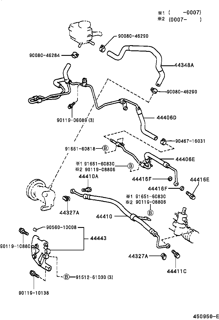 44381-20050 BRACKET, POWER STEERING IDLE PULLEY product image