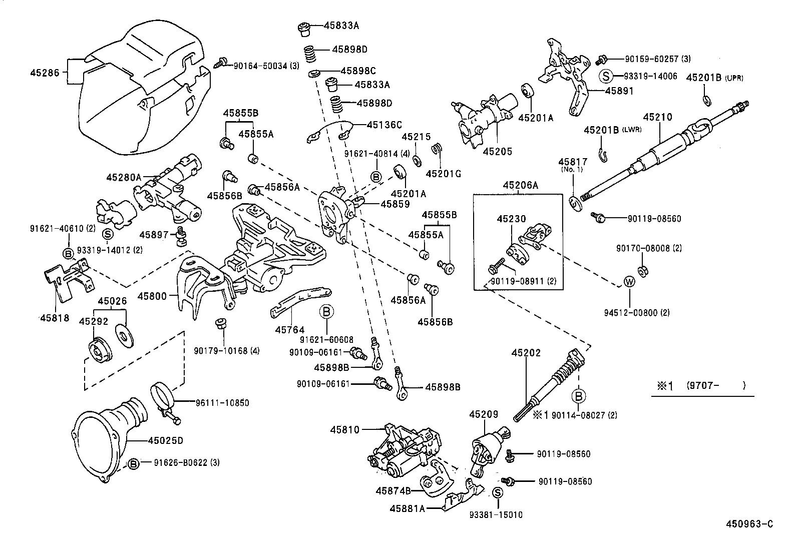 45210-30190 SHAFT ASSY, STEERING MAIN product image