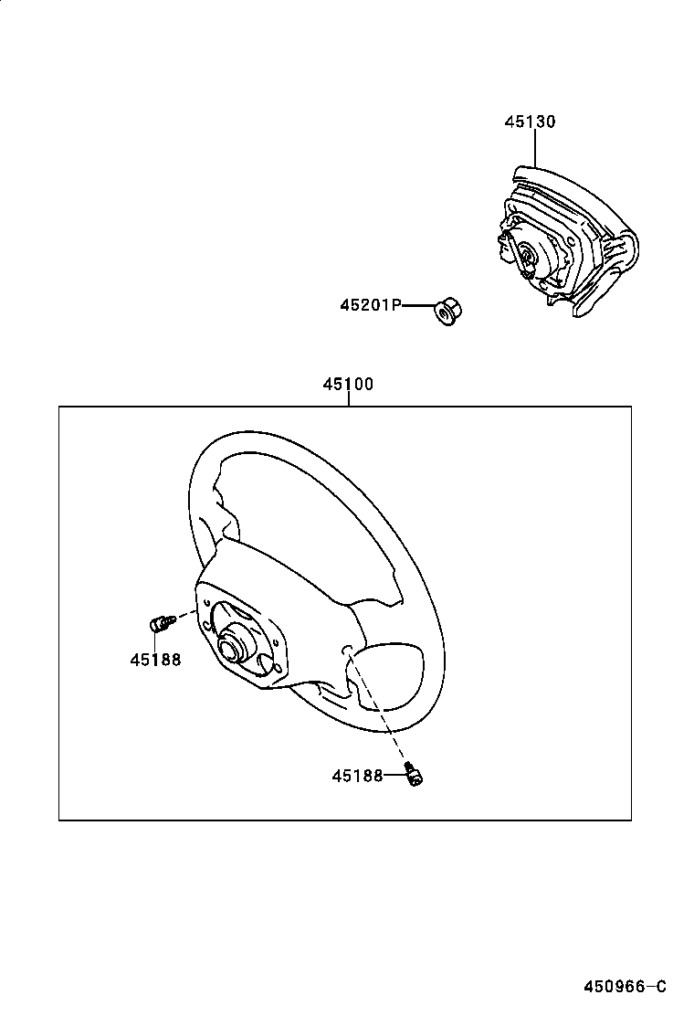45130-42010-C0 BUTTON ASSY, HORN product image