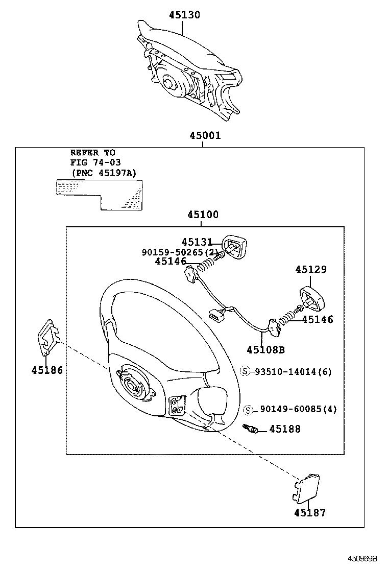 45100-2B680-C0 WHEEL ASSY, STEERING product image