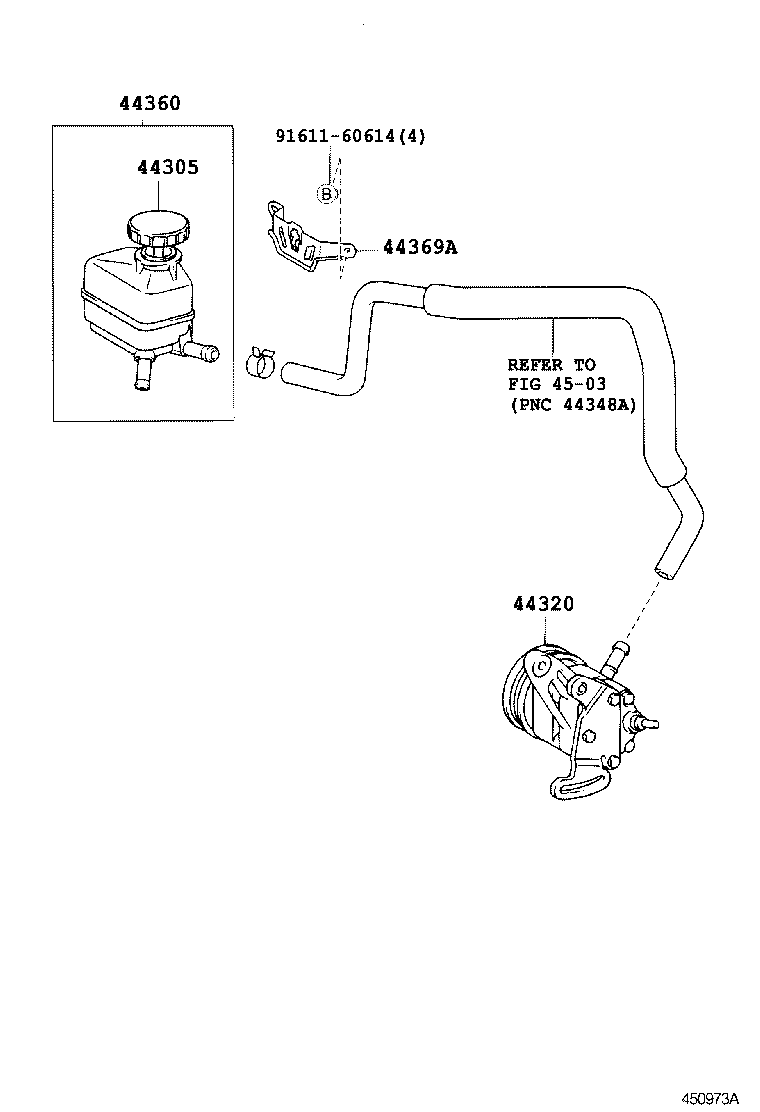 44337-05010 UNION, POWER STEERING SUCTION PORT product image
