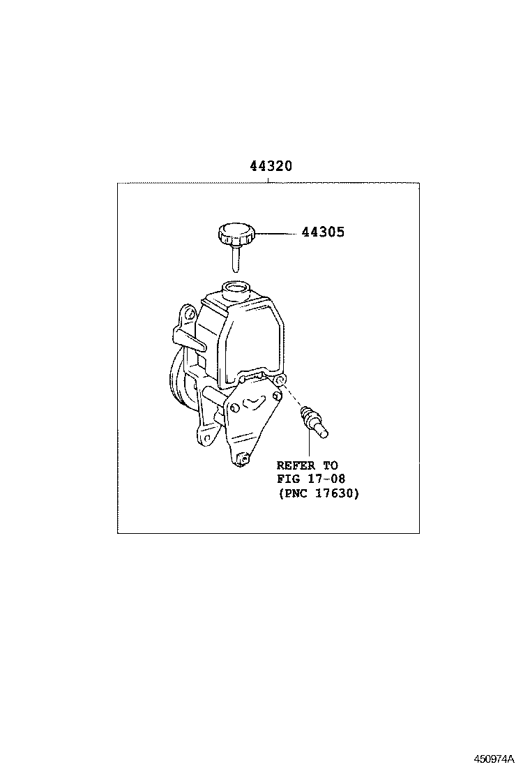 44337-05010 UNION, POWER STEERING SUCTION PORT product image