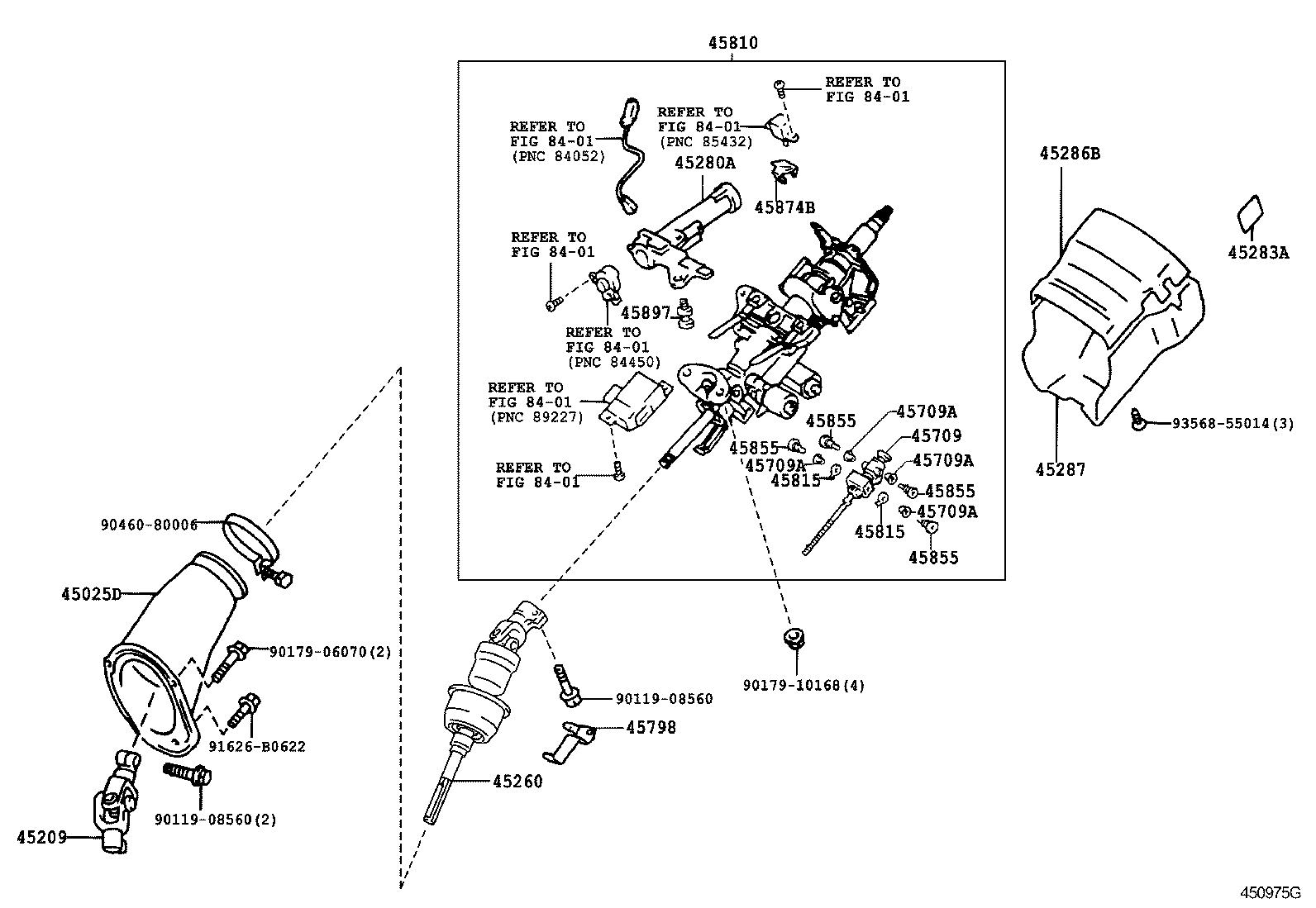 45024-30021-B0 COVER, STEERING COLUMN, LWR product image