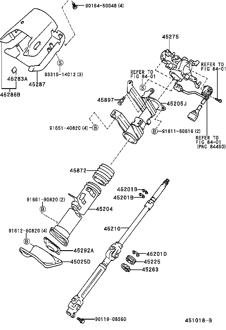 45870-36010 TUBE ASSY, STEERING COLUMN product image