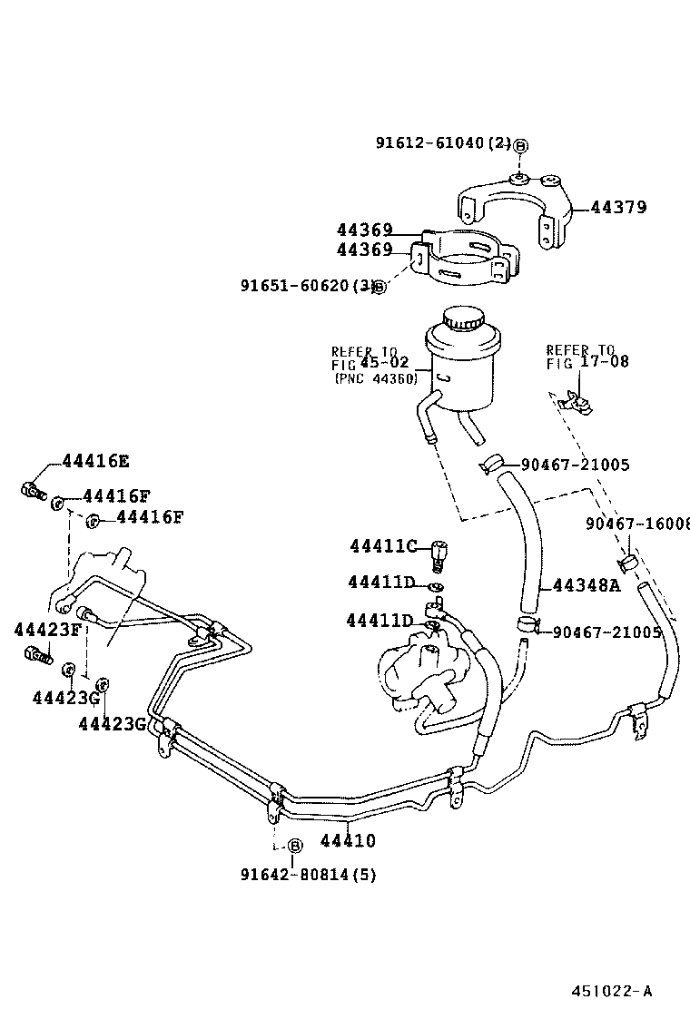 44369-36040 BRACKET, OIL RESERVOIR, NO.2 product image
