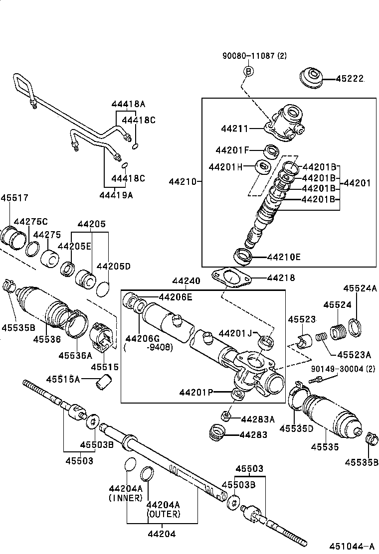 44210-06010 VALVE ASSY, POWER STEERING CONTROL product image