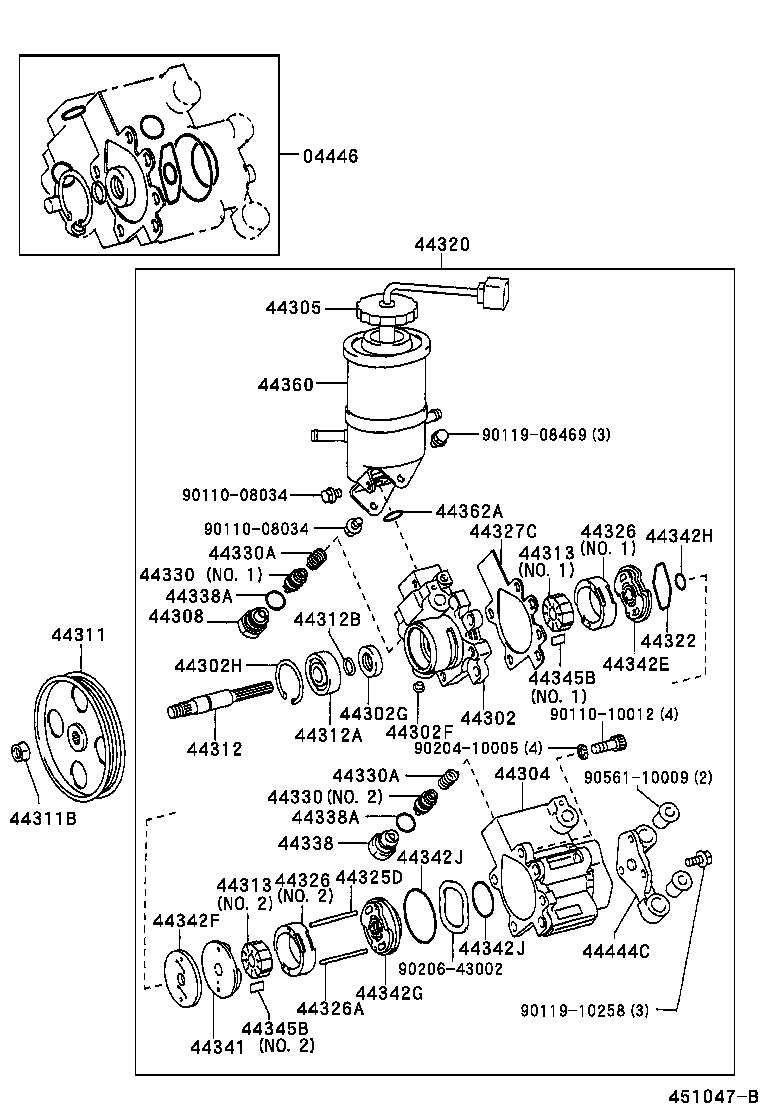 44320-30530 PUMP ASSY, VANE product image