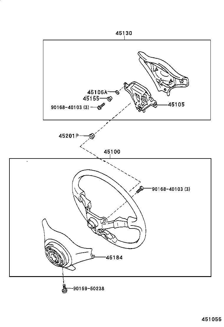 45155-22040 SPACER, HORN BUTTON CONTACT PLATE product image