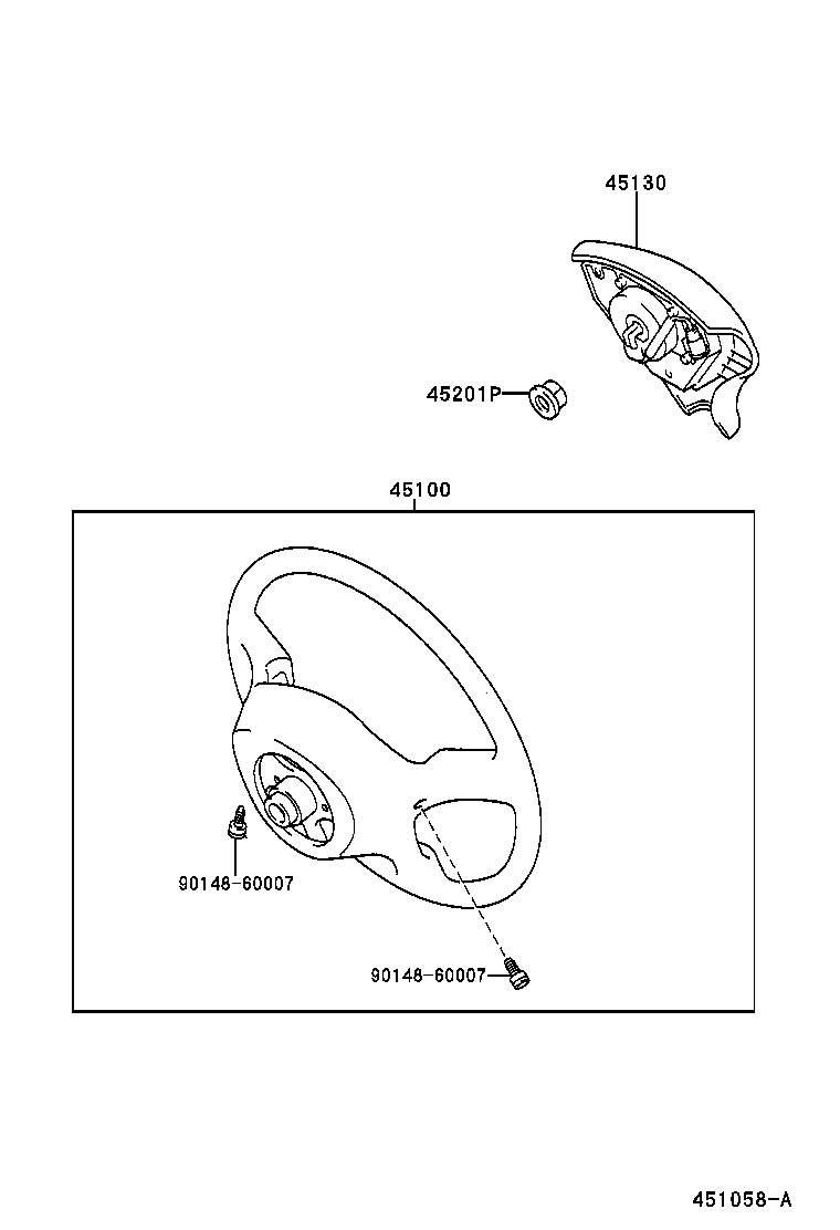 45155-22040 SPACER, HORN BUTTON CONTACT PLATE product image