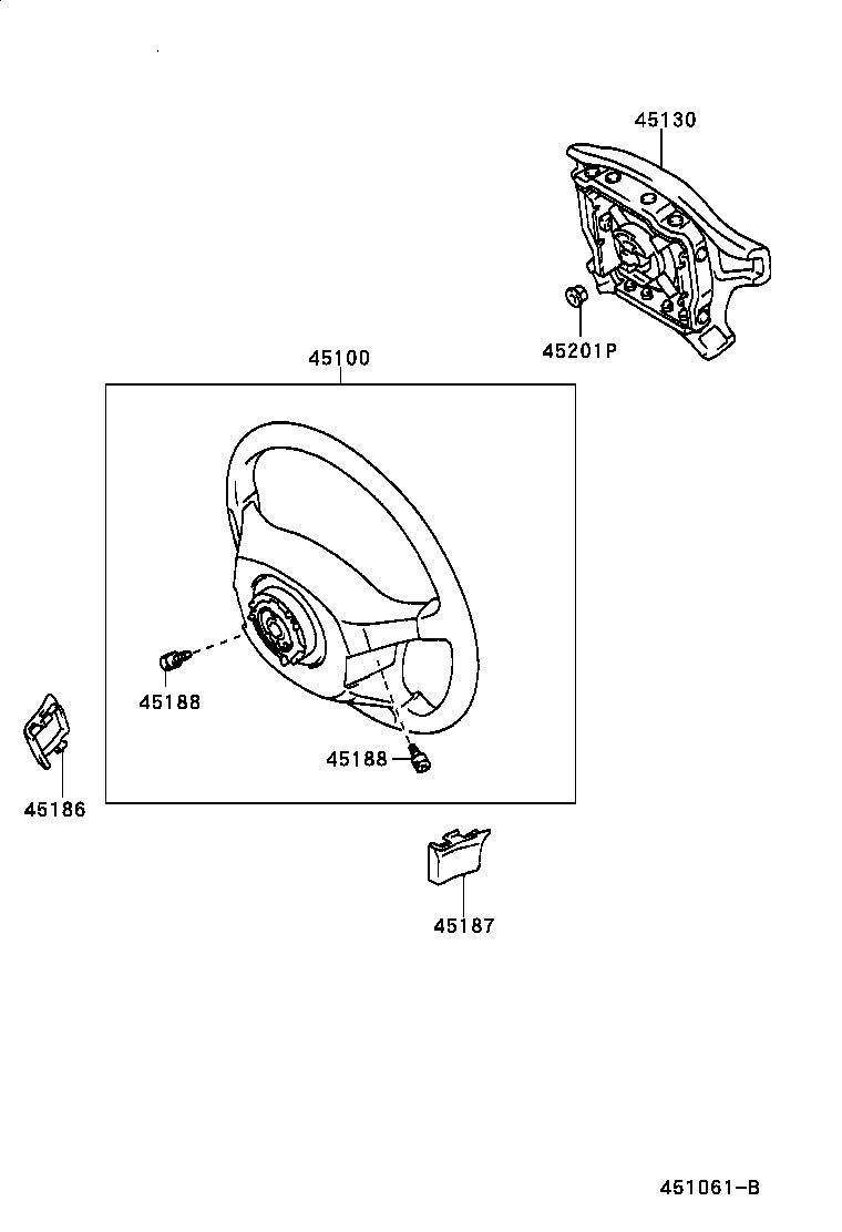 45130-42030-C0 BUTTON ASSY, HORN product image