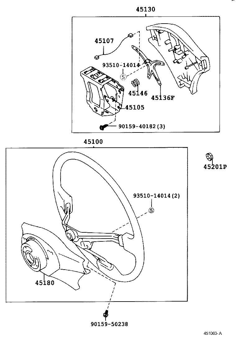 45100-12731-B0 WHEEL ASSY, STEERING product image