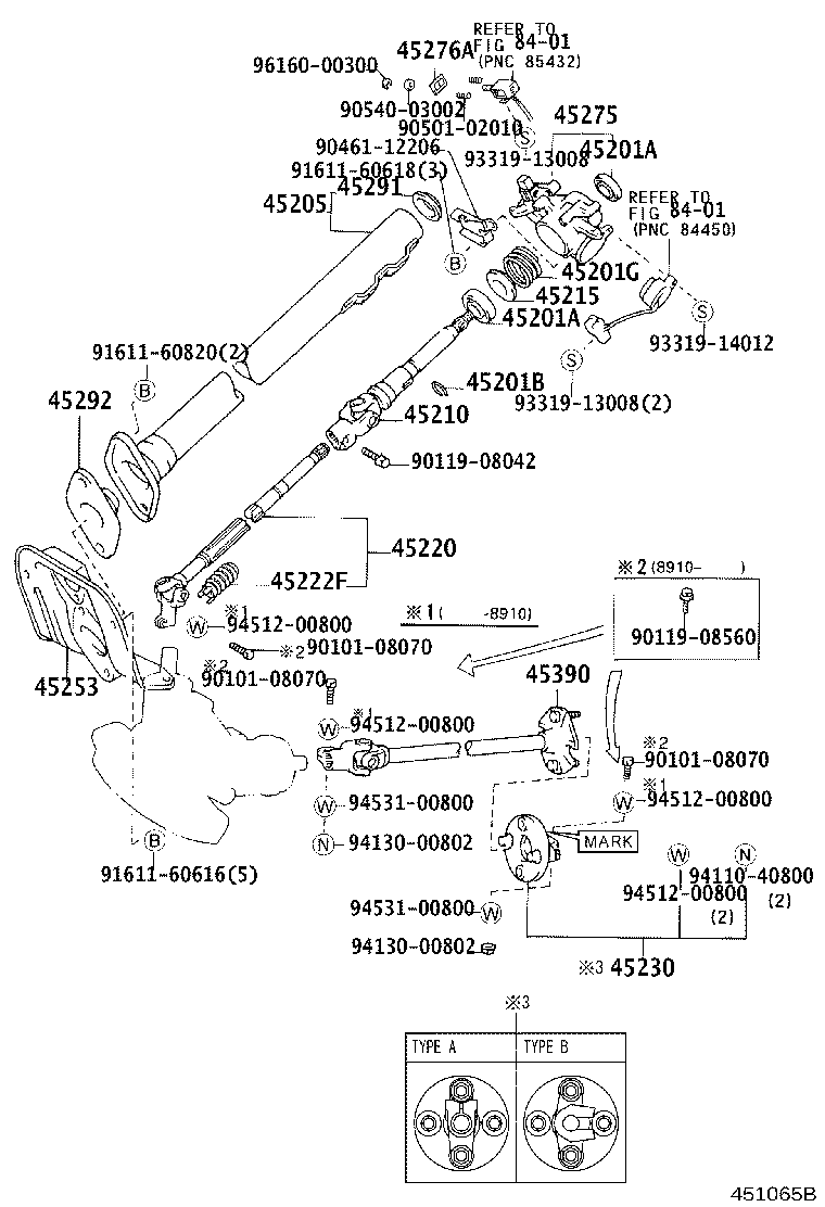 45280-27271 BRACKET, STEERING COLUMN, UPPER product image
