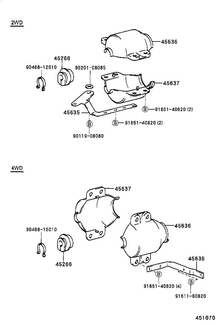 45280-27271 BRACKET, STEERING COLUMN, UPPER product image