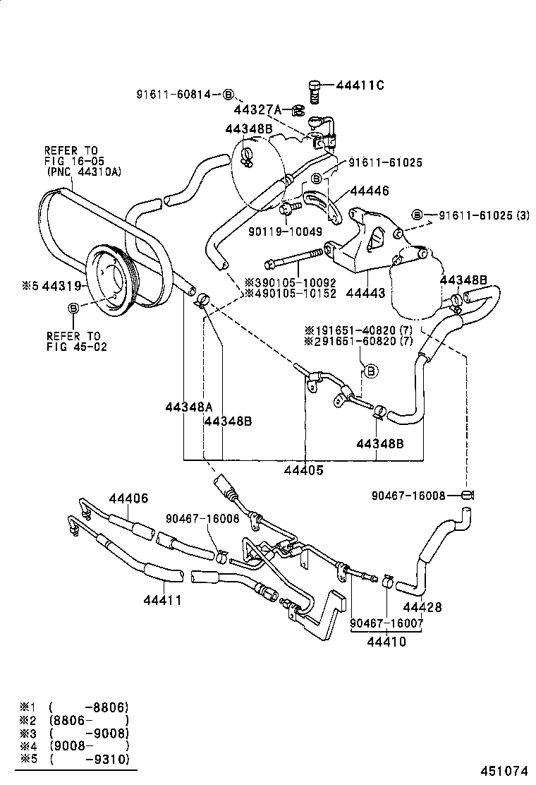 44348-27110 HOSE, OIL RESERVOIR TO PUMP, NO.2 product image