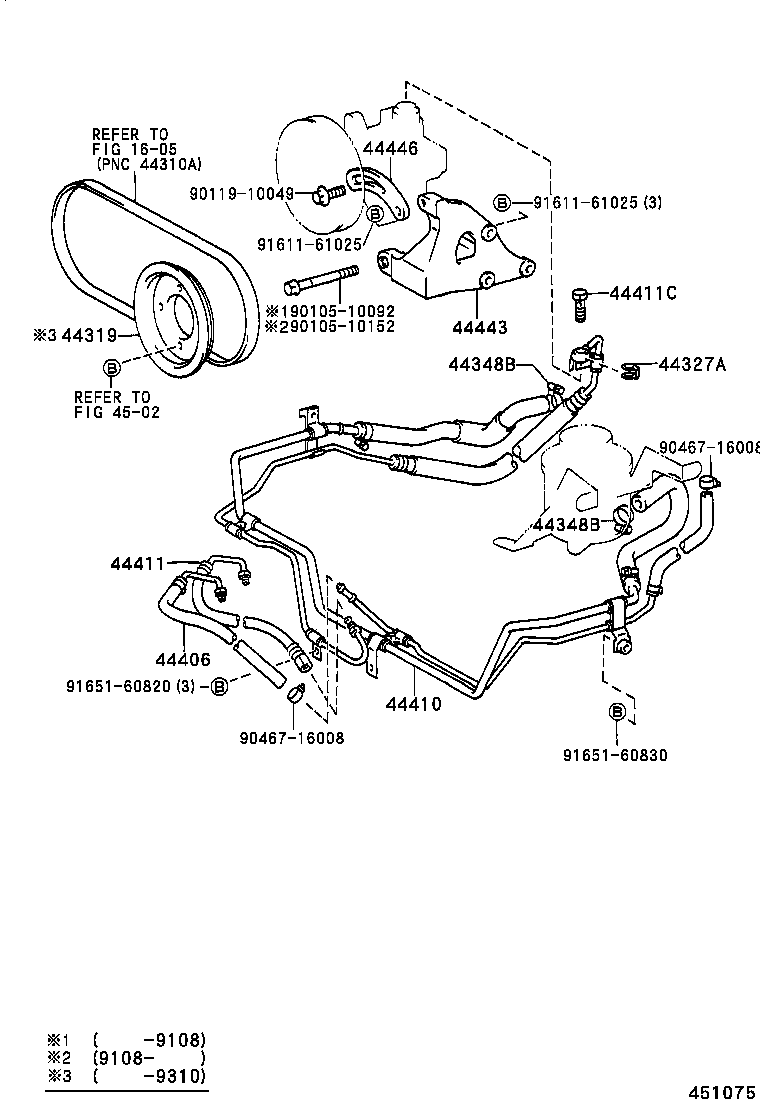 44348-27110 HOSE, OIL RESERVOIR TO PUMP, NO.2 product image