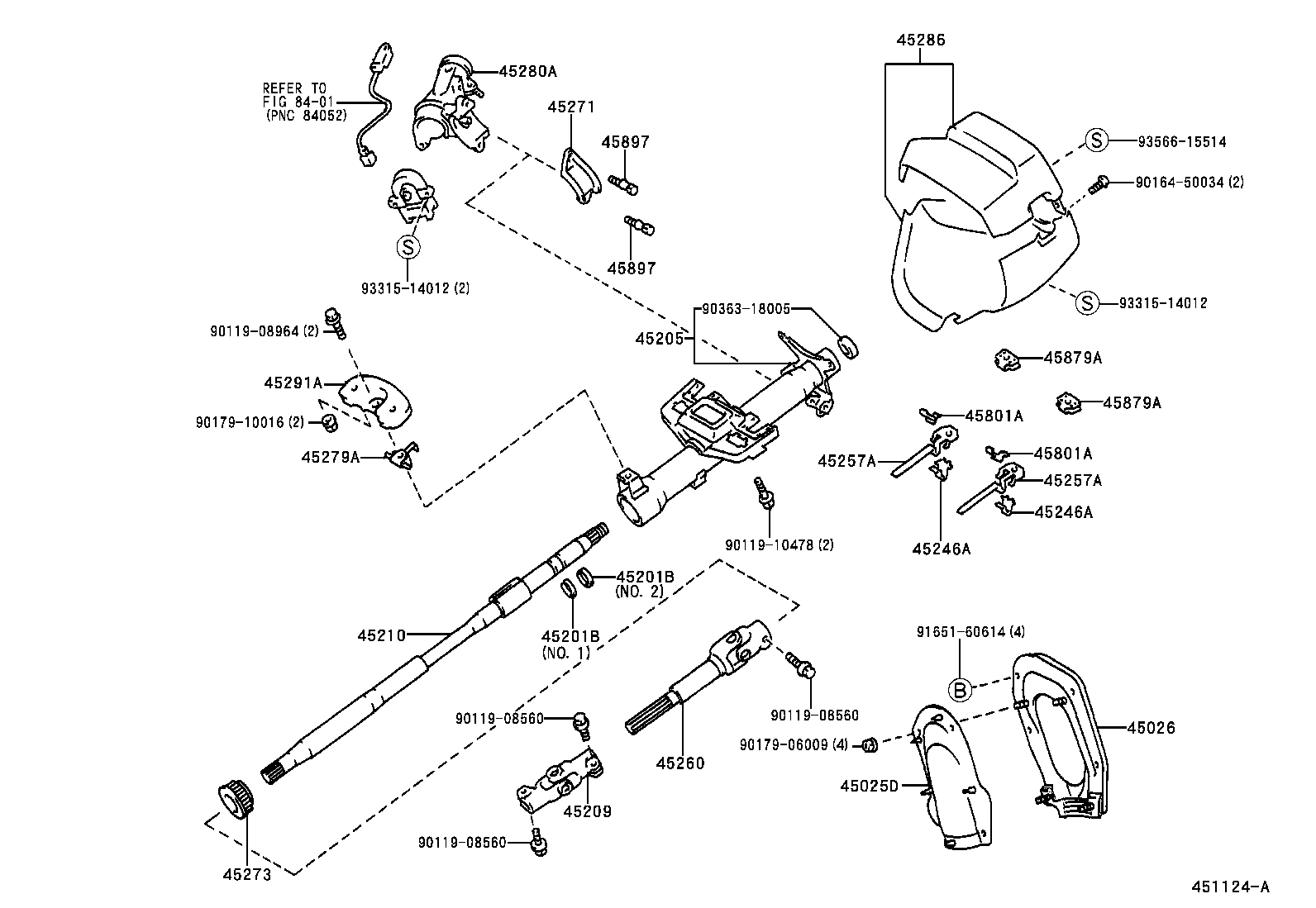45210-10150 SHAFT ASSY, STEERING MAIN product image
