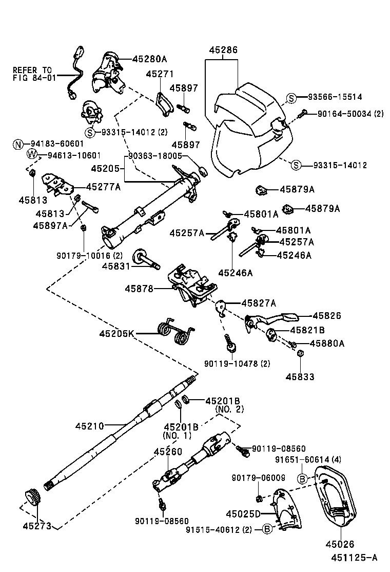 45210-10150 SHAFT ASSY, STEERING MAIN product image