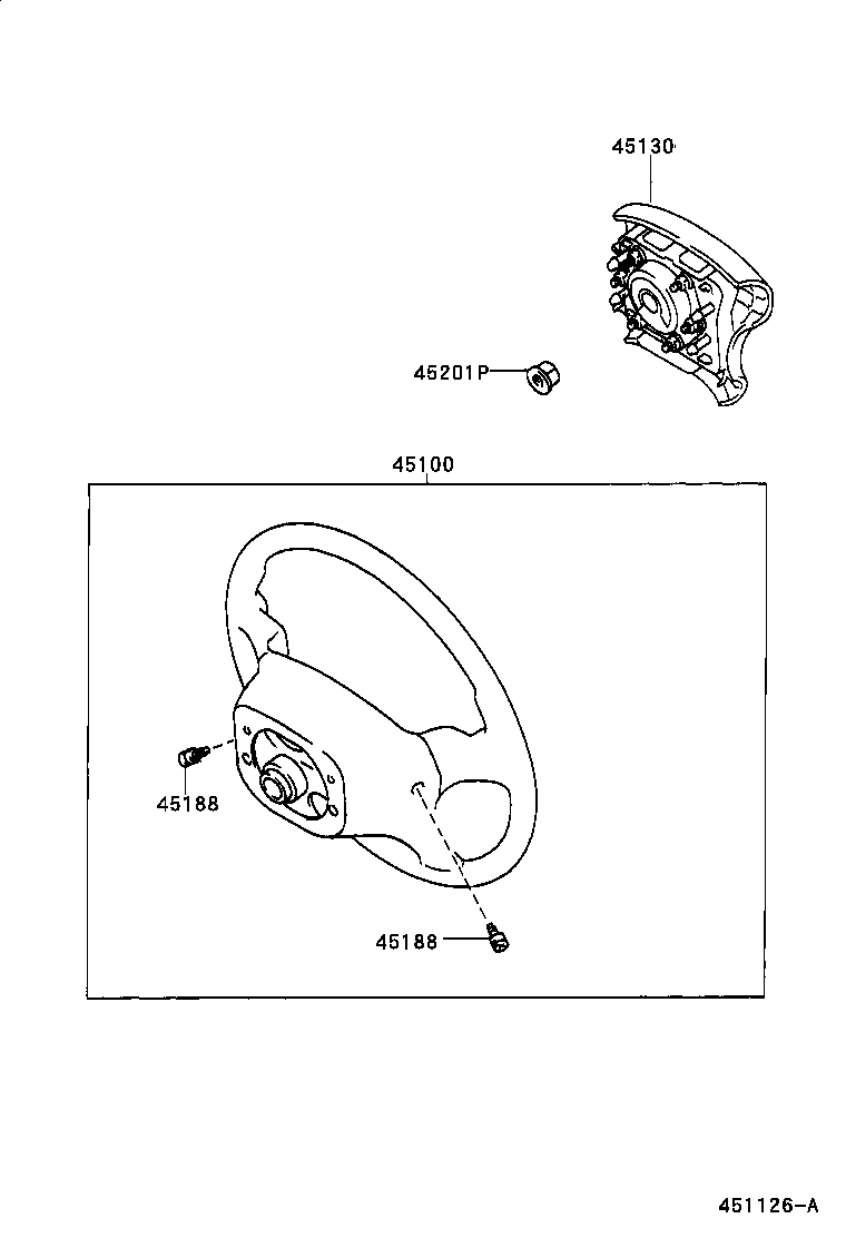 45130-47010-B0 BUTTON ASSY, HORN product image