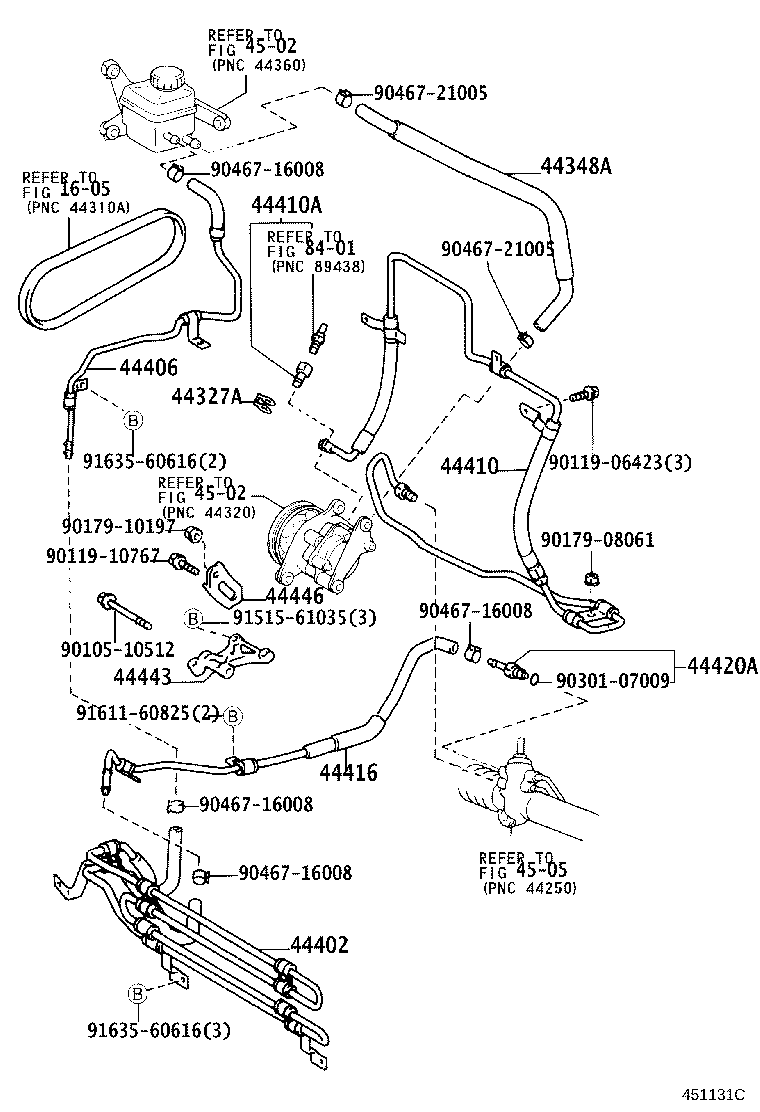44348-48030 HOSE, OIL RESERVOIR TO PUMP, NO.1 product image