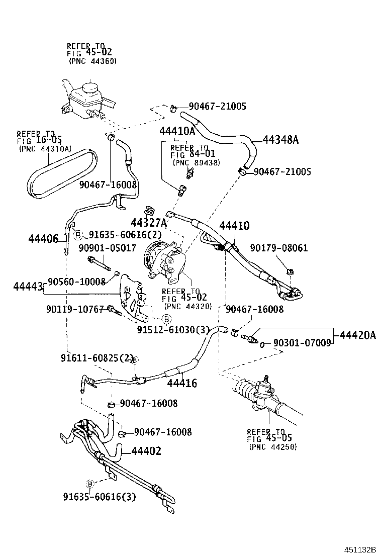 44348-48030 HOSE, OIL RESERVOIR TO PUMP, NO.1 product image