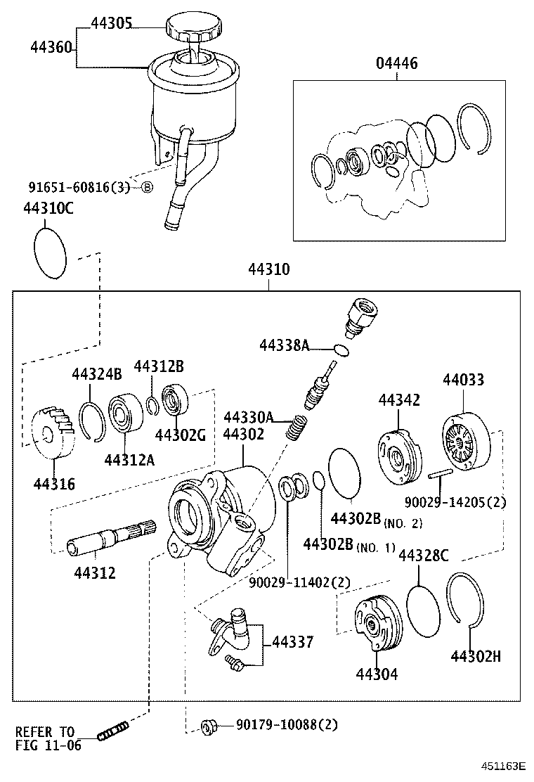 40140-60310 PUMP ASSY,VANE REBUILT product image