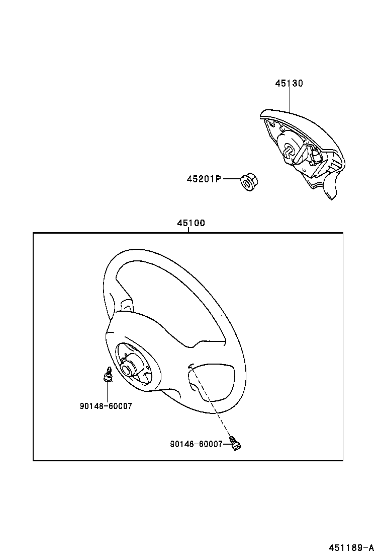 45130-14360-B0 BUTTON ASSY, HORN product image