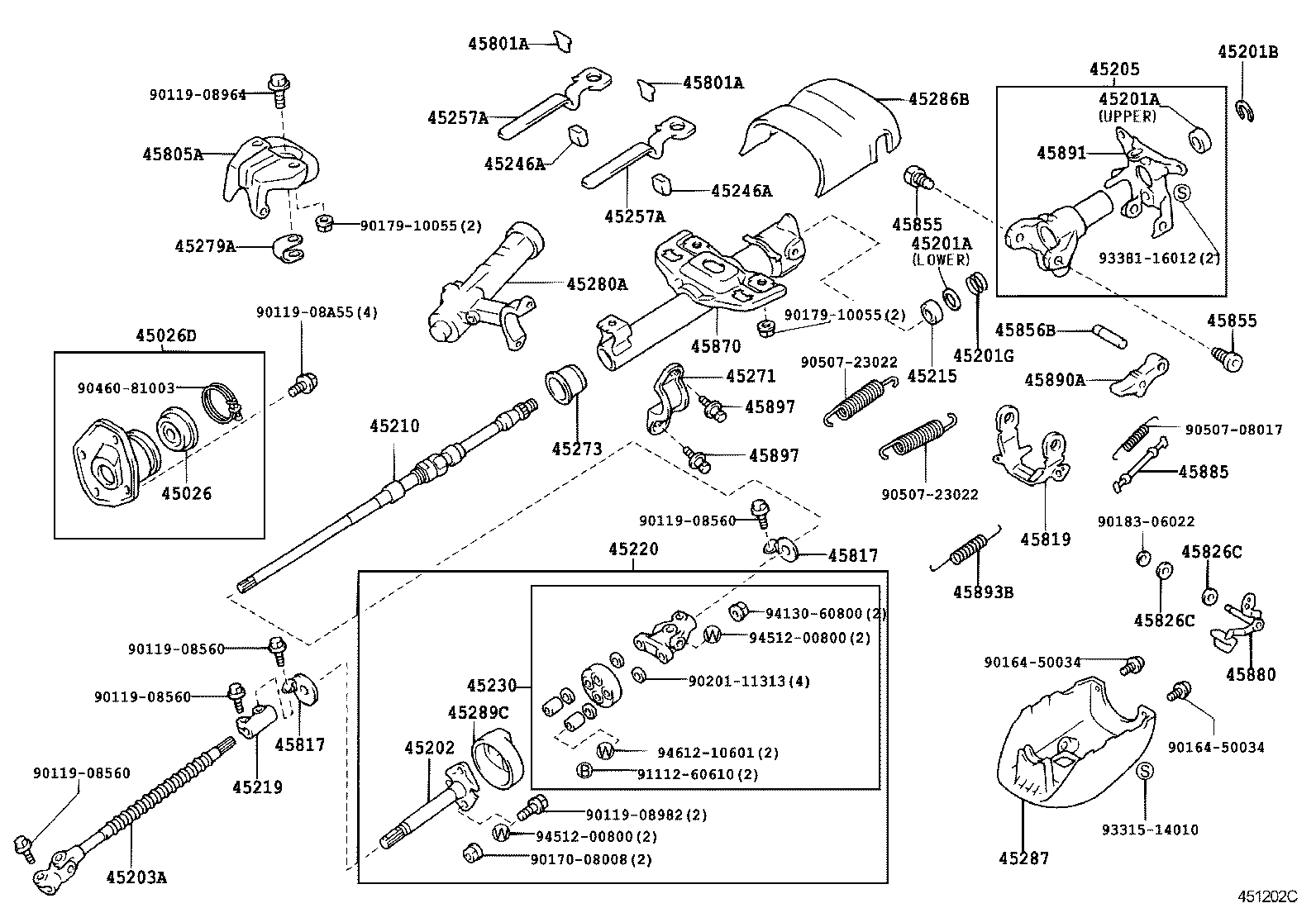 Toyota 45287-60331-E0 COVER, STEERING COLUMN, LWR