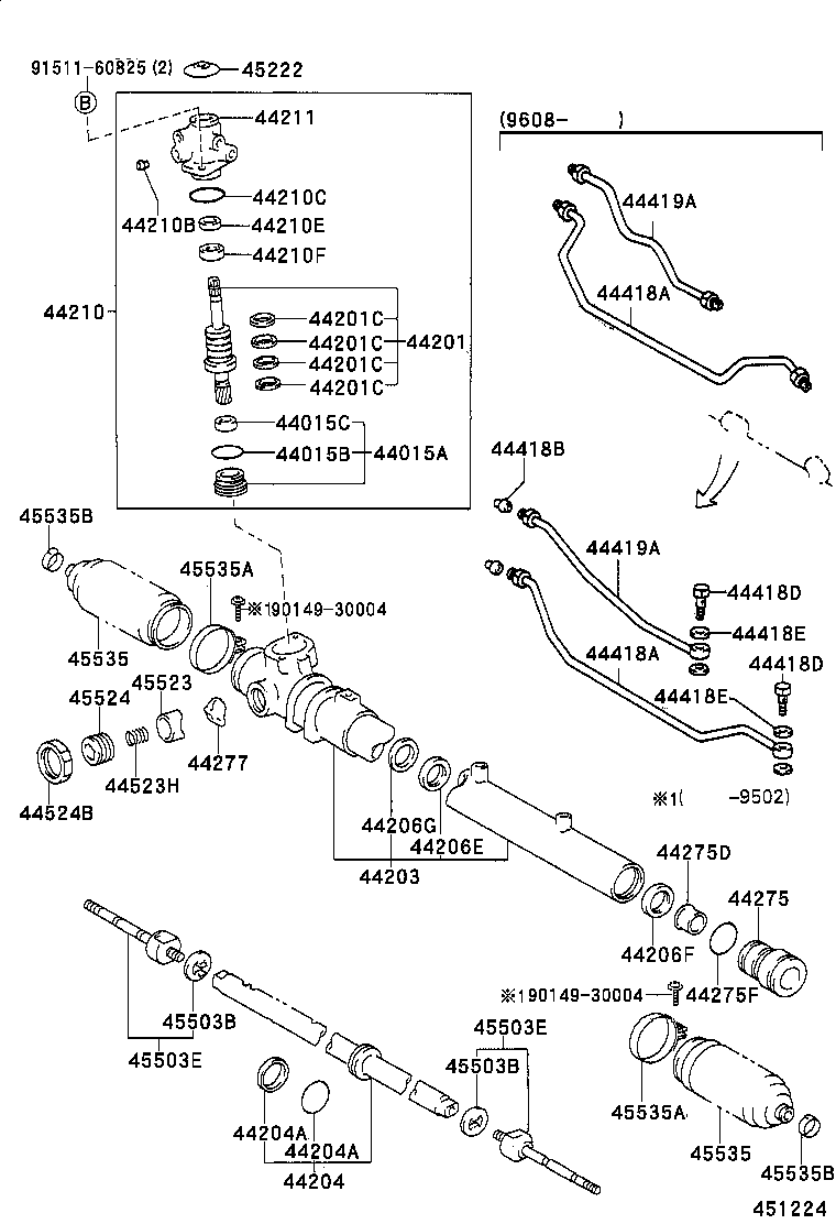 44210-28163 VALVE ASSY, POWER STEERING CONTROL product image