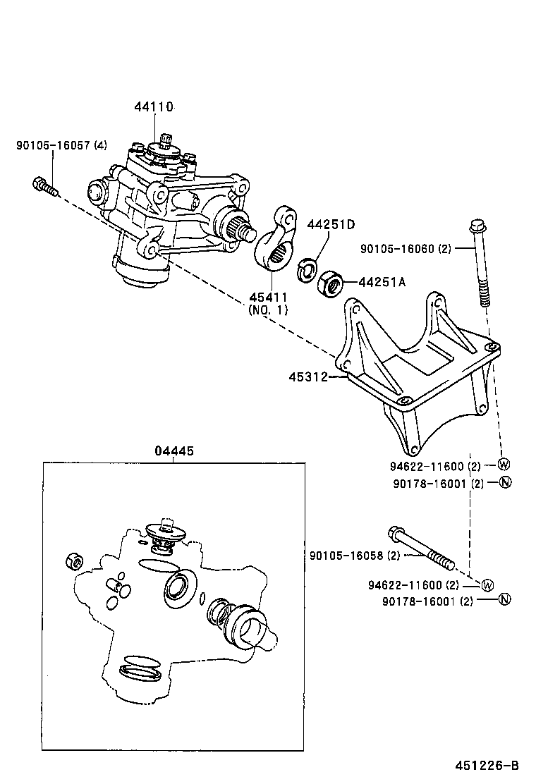45440-36280 LINK ASSY, STEERING DRAG product image