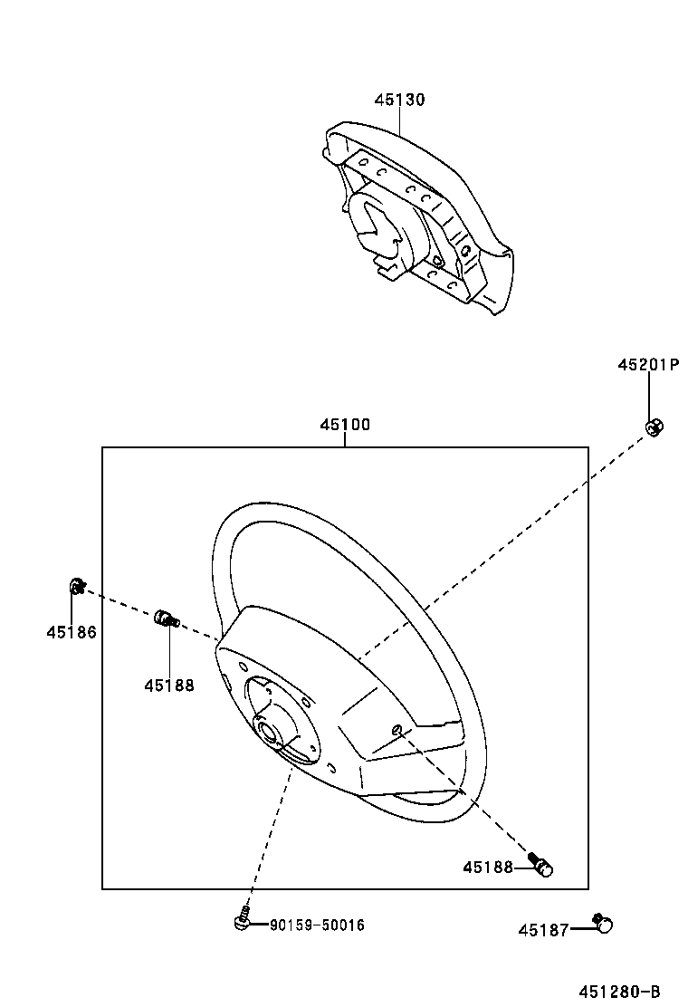 45107-26020 WIRE SUB-ASSY, HORN BUTTON product image