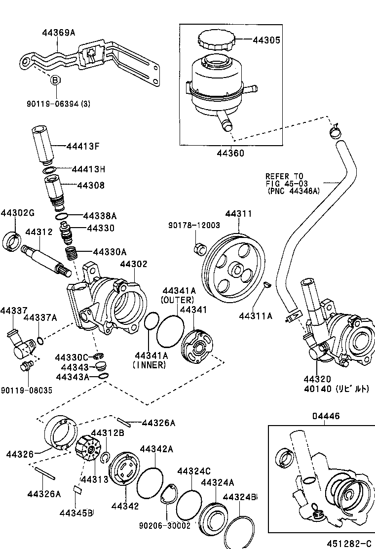 40140-16260 PUMP ASSY,VANE REBUILT product image