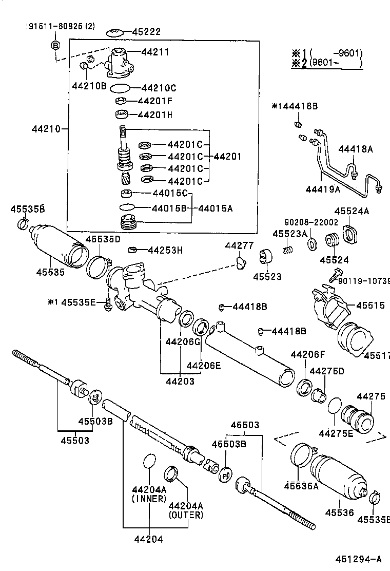 44418-20330 TUBE, STEERING RIGHT TURN PRESSURE product image